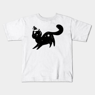 Kawaii Space Cat Kids T-Shirt